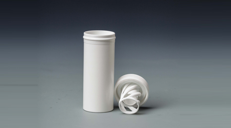 Effervescent Tubes with Desiccant and Stopper